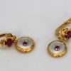 Edwardian / Art Nouveau Ruby Earrings - set