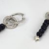 Sapphire Bead & Diamond Dangle Earrings - set 2