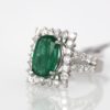 Emerald Diamond Ring - right angle