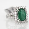 Emerald Diamond Ring - left angle