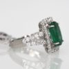 Emerald Diamond Ring - left side