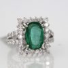 Emerald Diamond Ring - detail