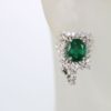 Emerald Diamond Earrings - model