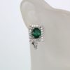 Emerald Diamond Earrings - model #2