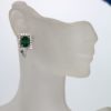 Emerald Diamond Earrings - model #4