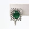Emerald Diamond Earrings - single detail