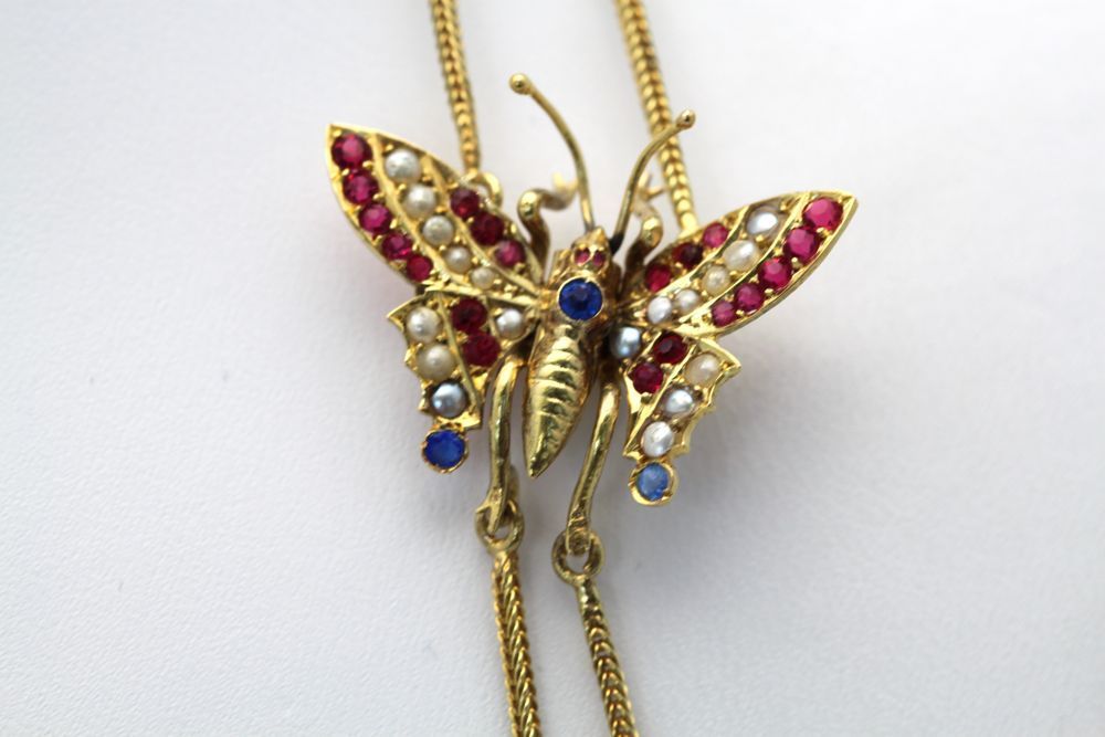 Victorian Butterfly Mitten/Muff  – close up
