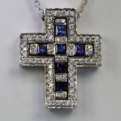 Sapphire Diamond Interchangeable Cross