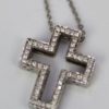 Sapphire Diamond Interchangeable Cross - cross empty frame