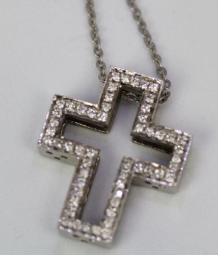 Sapphire Diamond Interchangeable Cross – cross empty frame