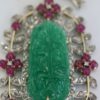 Antique Carved Chrysoprase Pendant hero 2