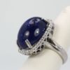 Tanzanite Cabochon High Dome Ladies Ring - right side