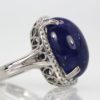 Tanzanite Cabochon High Dome Ladies Ring - right side 2