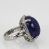 Tanzanite Cabochon High Dome Ladies Ring - right side 3