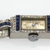 Diamond Platinum Sapphire Watch - detail