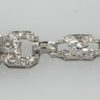 Art Deco Diamond Platinum Bracelet - with chain