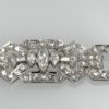 Art Deco Diamond Platinum Bracelet - close up