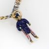 French Platinum & 18K Enamel Charm Necklace-charm #3 back