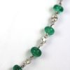 Diamond & Emerald Bead Necklace - beads