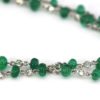 Diamond & Emerald Bead Necklace - beads #2