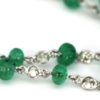 Diamond & Emerald Bead Necklace #2