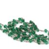 Diamond & Emerald Bead Necklace #4