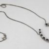 Pearl & Sapphire Good Luck Horseshoe Necklace - with chain