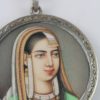 Persian/Indian Hand Painted Portrait Pendant - close up #2