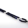 Lapis & Diamond Pendant 18K Beaded Lapis Chain