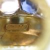 David Webb Fancy Sapphire Bombe Ring - engraving