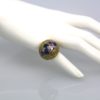 David Webb Fancy Sapphire Bombe Ring - model finger