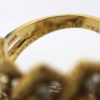 Buccellati Textured Braided 18K Band Ring W/Diamonds - wengraving