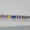Multi Colored Fancy Sapphire Diamond Bracelet - clasp