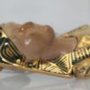 Huge Egyptian Revival Pharaoh Brooch 18K - right side