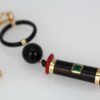 Vintage Coral, Onyx, And 18K Gold Tassel Strand Pendant section