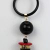 Vintage Coral, Onyx, And 18K Gold Tassel Strand Pendant section #2