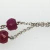 Cabochon Ruby White Gold And Diamond Necklace