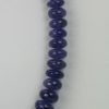 Blue Tanzanite Cabochon Beaded Necklace with 18k Rose Gold Clasp segment