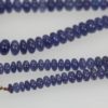 Blue Tanzanite Cabochon Beaded Necklace clasp close up