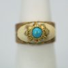 Buccellati 18K Brushed Yellow Gold & Turquoise Ring