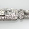 Deco 18K Round & Baguette Diamond 6.97 Carats Bracelet detail