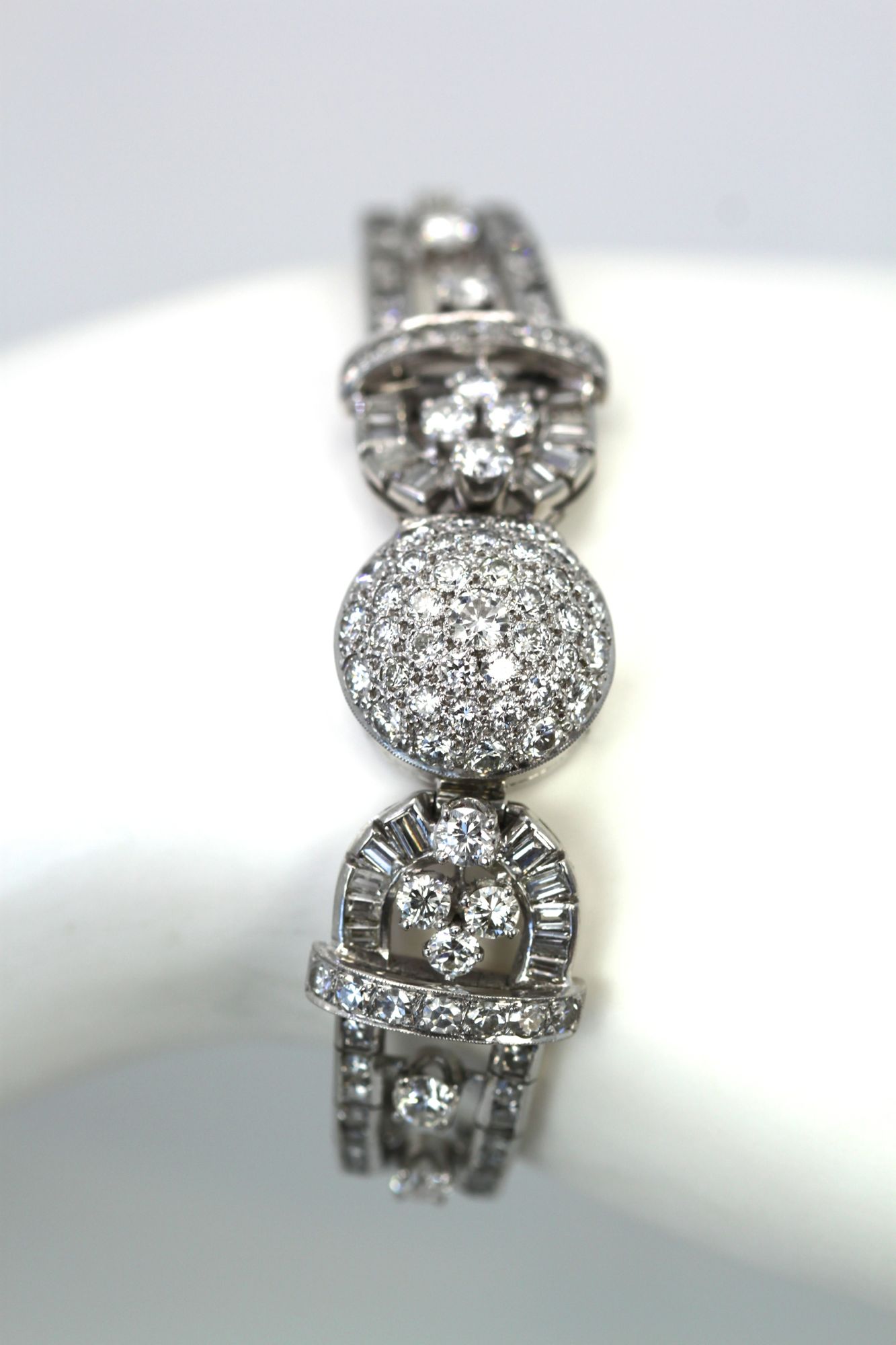 Longines Diamond Platinum Covered Dial Watch 7.25 Carats Of Diamonds Vs G-H 17 Jewels wrist