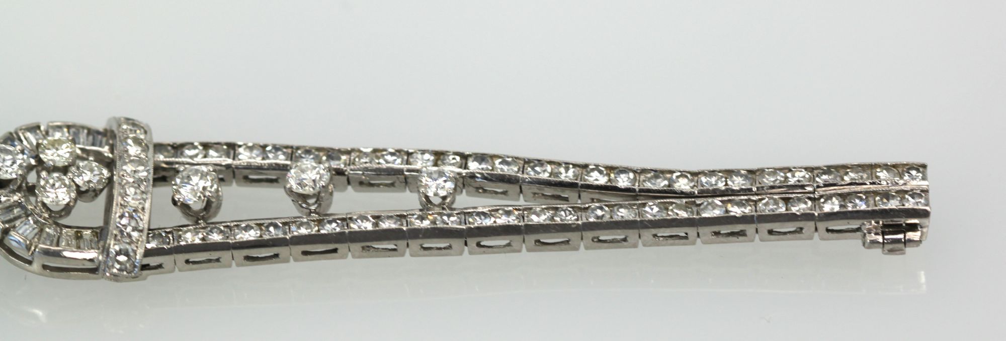 Longines Diamond Platinum Covered Dial Watch 7.25 Carats Of Diamonds Vs G-H 17 Jewels band