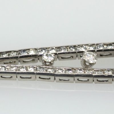 Longines Diamond Platinum Covered Dial Watch 7.25 Carats Of Diamonds Vs G-H 17 Jewels band and clasp