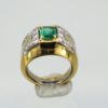 David Webb Emerald Diamond Ring bottom angle