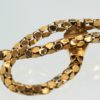 Retro 18K Yellow Gold Garnet Eyed Coiled Snake Serpent Necklace 1940'S tail
