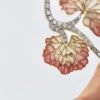 Plique A Jour Diamond & Pearl Flower Pendant 18K detail #2