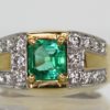 David Webb Emerald Diamond Ring 2.40 Carats