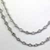 Diamond Platinum Eternity Necklace 40″ Long 7.05 Carats F & VS draped