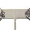 Vintage Platinum Diamond Rose Earrings early 20th Century Italy 3.00 Carats pair
